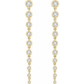 14K Yellow 2 CTW Lab-Grown Diamond Earrings